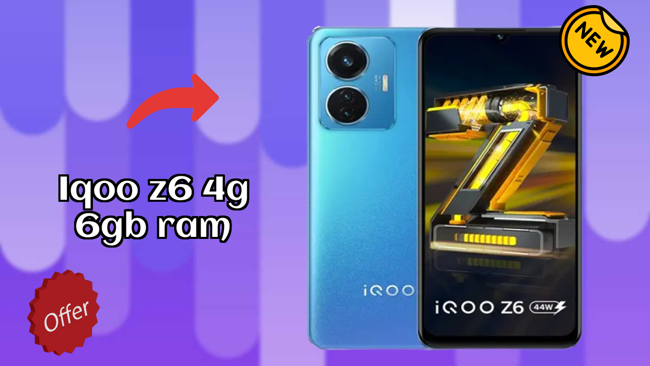 IQOO Z6 4G 6GB RAM at ₹11,590 - Best Features Highlighted