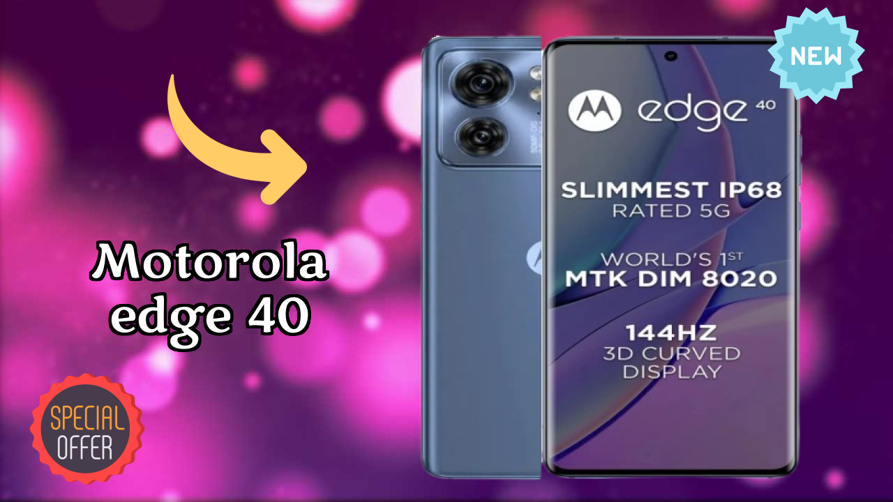 Motorola Edge 40 Display Analysis: 6.55 Inches (16.64 Cm) Screen