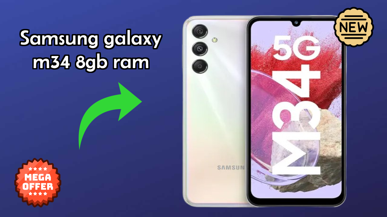 Samsung Galaxy M34 8GB RAM Display Technology: Super AMOLED Quality
