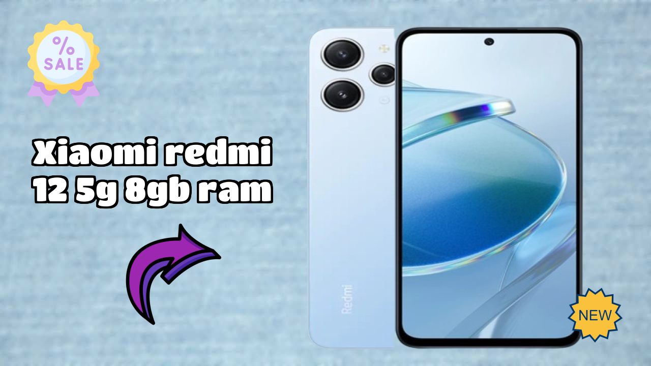 Xiaomi Redmi 12 5G 8GB RAM Display Size: 6.79 Inches (17.25 Cm) Screen Quality